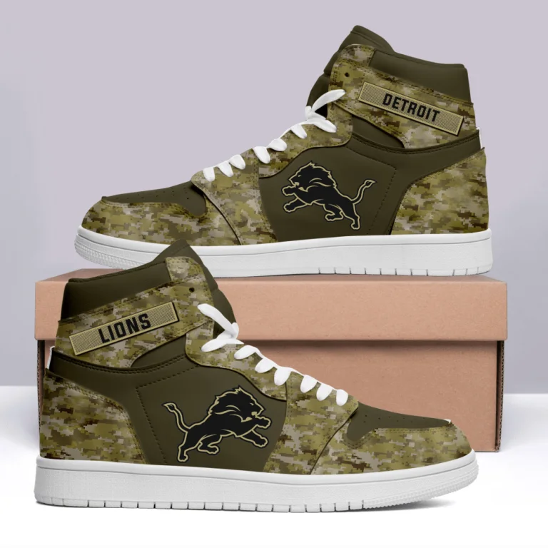 Detroit Lions Jordan Sneakers EG33