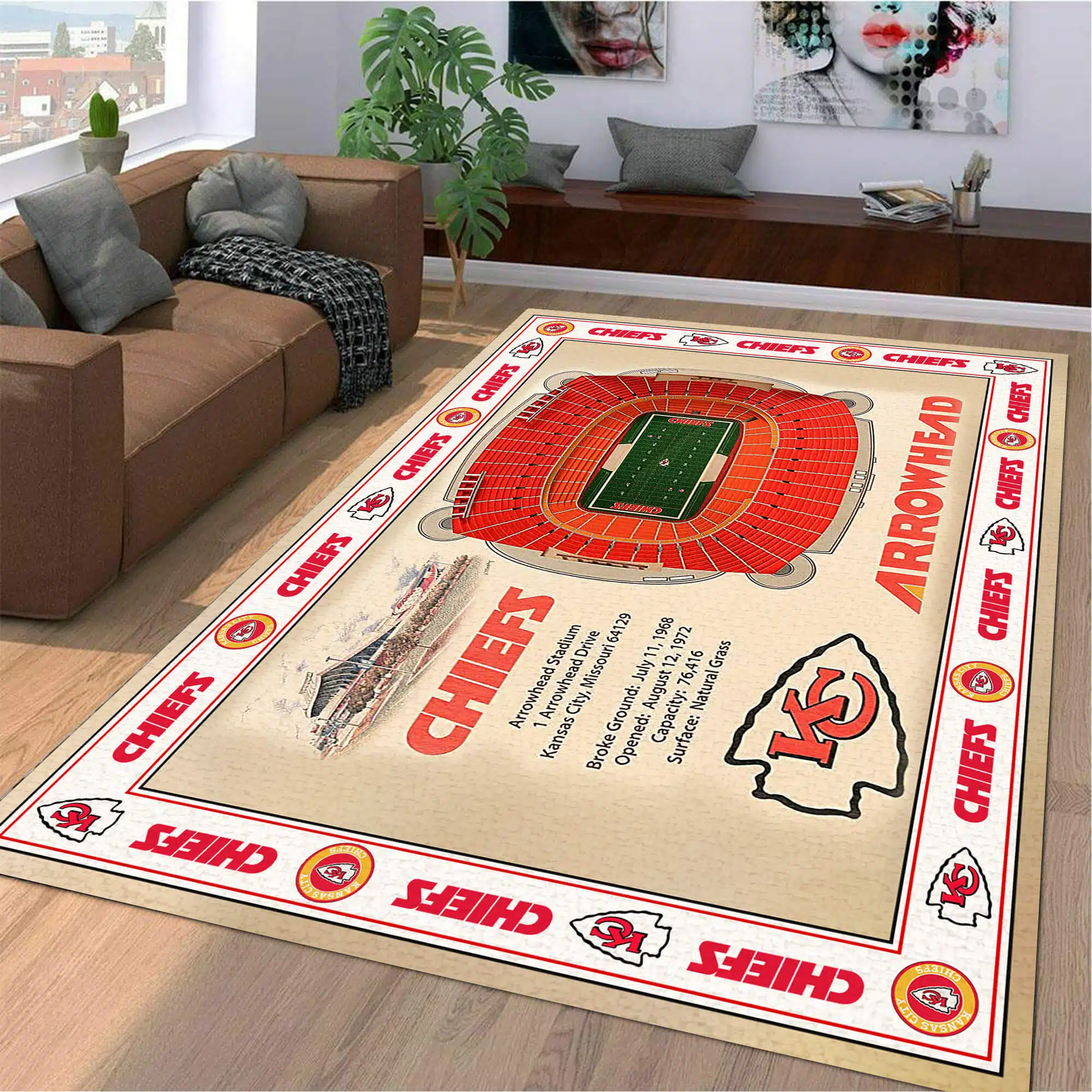 Kansas City Chiefs Rug IG38 - Image 5