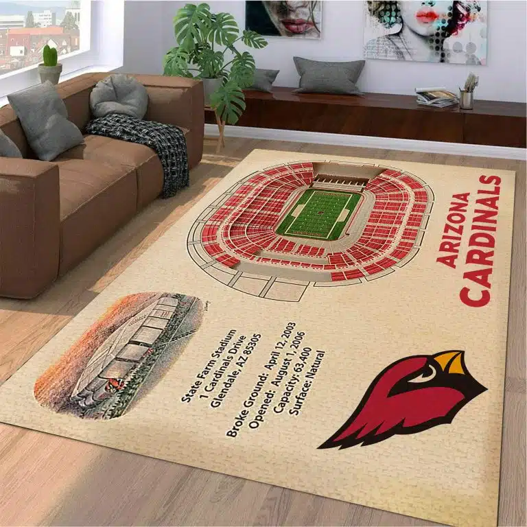 Arizona Cardinals Rug KK99 - Image 5