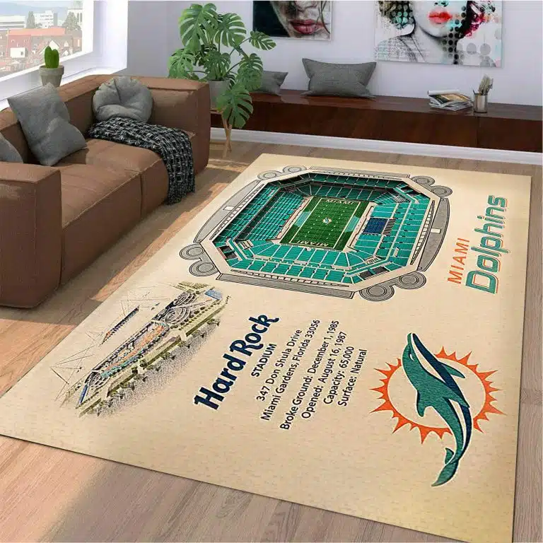 Miami Dolphins Rug ME26 - Image 5