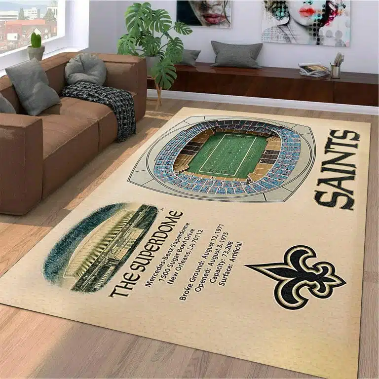 New Orleans Saints Rug YV38 - Image 5
