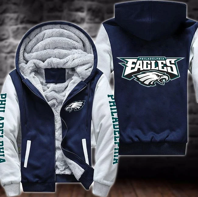 Philadelphia Eagles Fleece Hoodie RB61 - Image 3