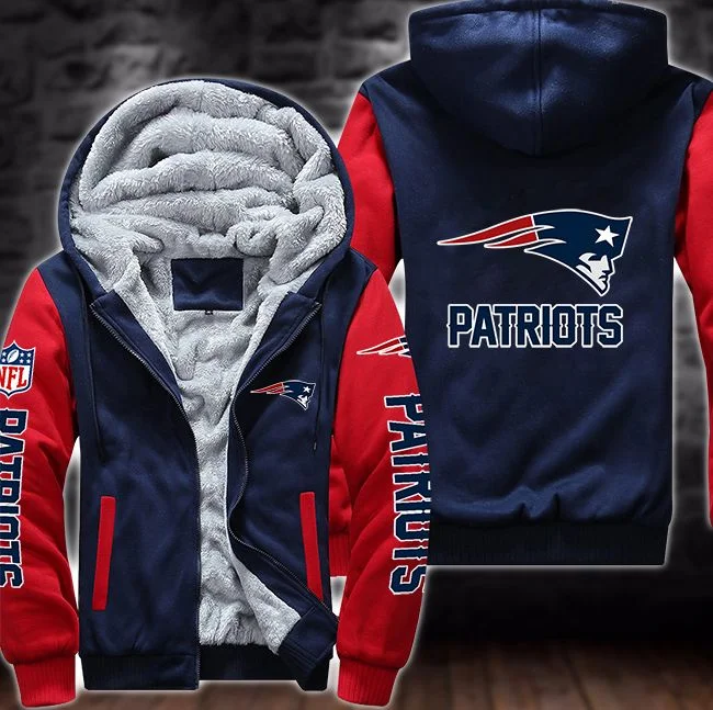New England Patriots Fleece Hoodie XV45 - Image 4