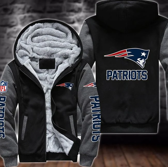 New England Patriots Fleece Hoodie XV45 - Image 3