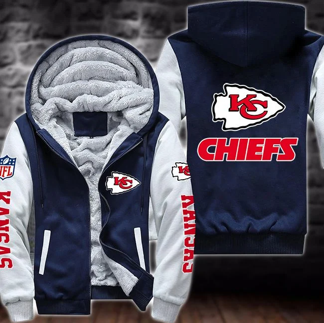 Kansas City Chiefs Fleece Hoodie QF86 - Image 3