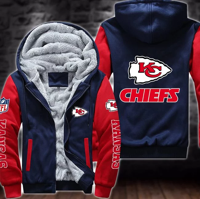 Kansas City Chiefs Fleece Hoodie QF86 - Image 4
