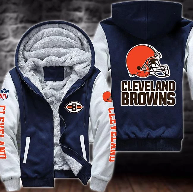 Cleveland Browns Fleece Hoodie JW66 - Image 2