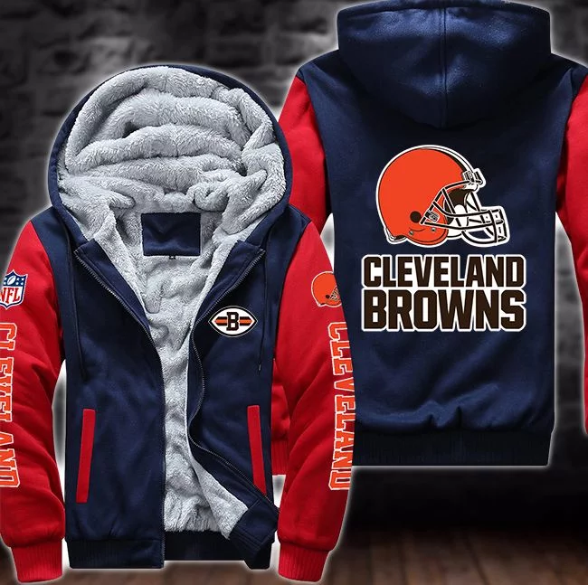 Cleveland Browns Fleece Hoodie JW66 - Image 3