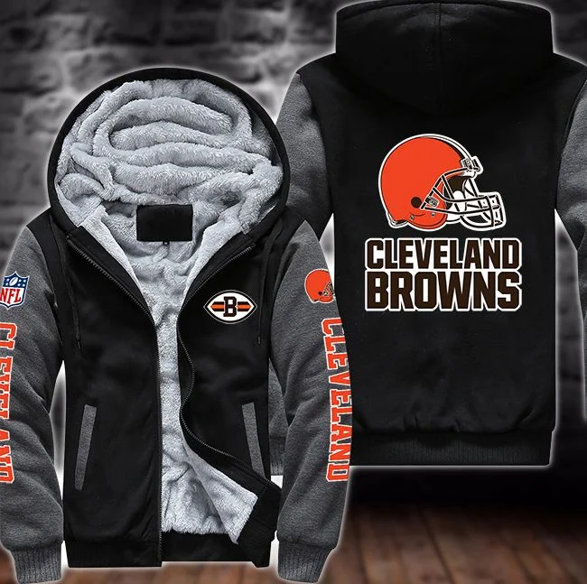 Cleveland Browns Fleece Hoodie JW66 - Image 4