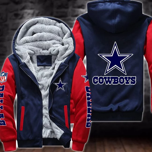 Dallas Cowboys Fleece Hoodie RG77 - Image 3
