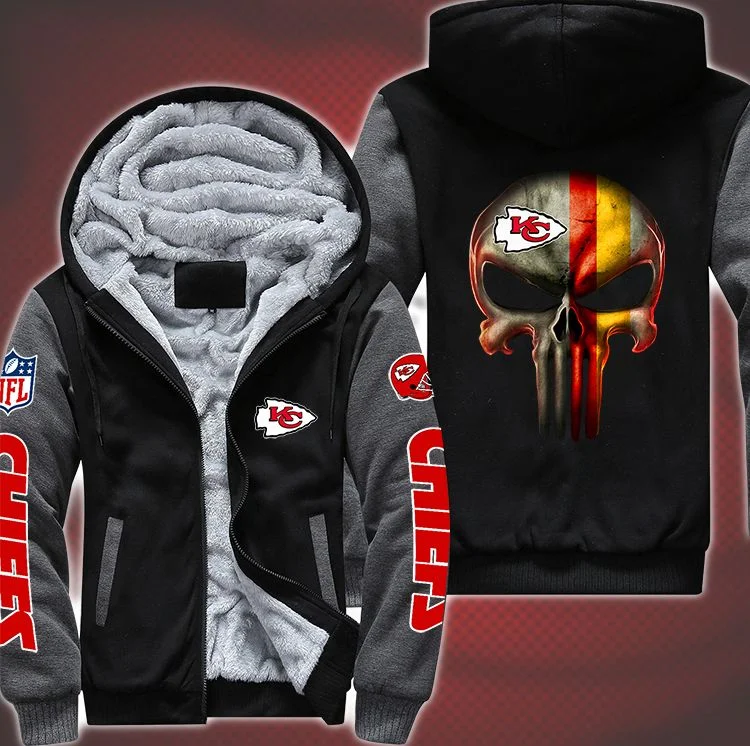 Kansas City Chiefs Fleece Hoodie EG34 - Image 2