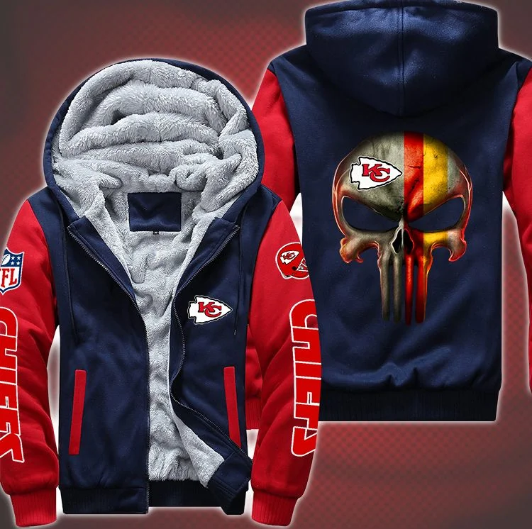 Kansas City Chiefs Fleece Hoodie EG34 - Image 4