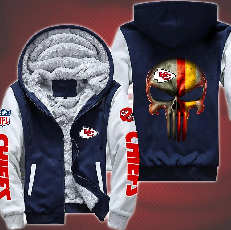 Kansas City Chiefs Fleece Hoodie EG34 - Image 3