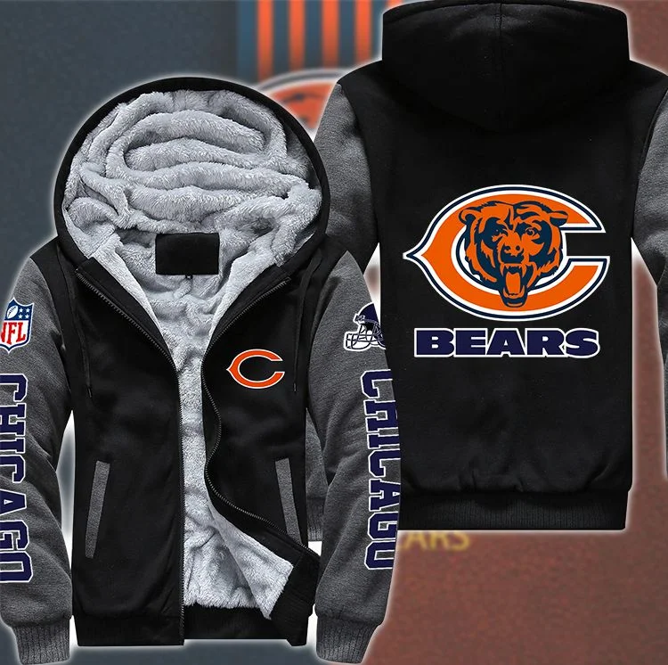 Chicago Bears Fleece Hoodie XG81 - Image 2