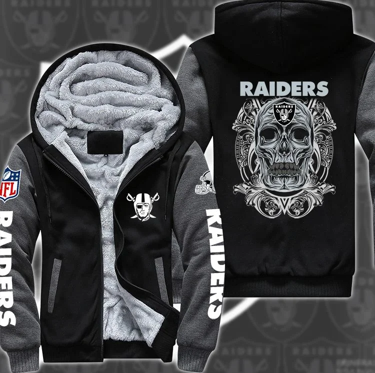 Las Vegas Raiders Fleece Hoodie QX71 - Image 2