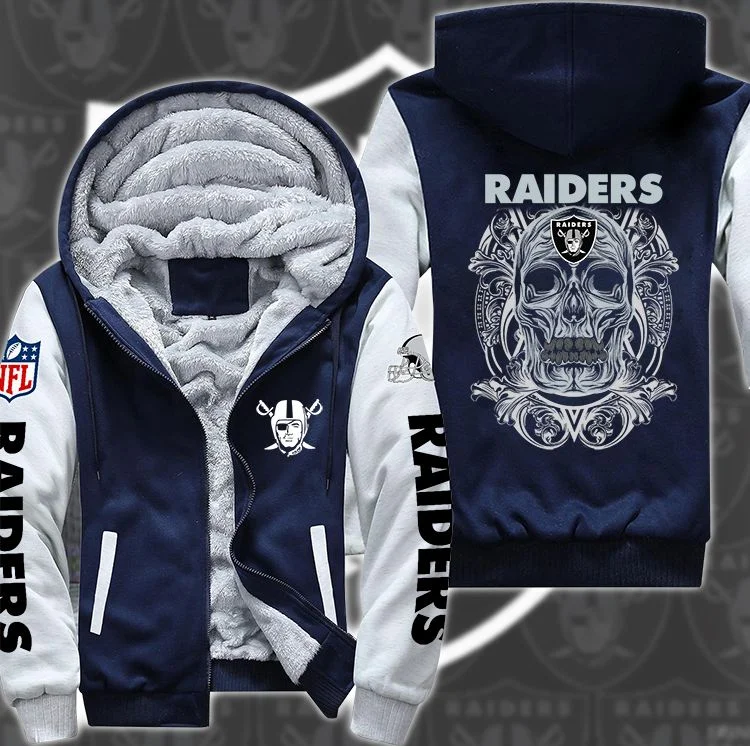 Las Vegas Raiders Fleece Hoodie QX71 - Image 4