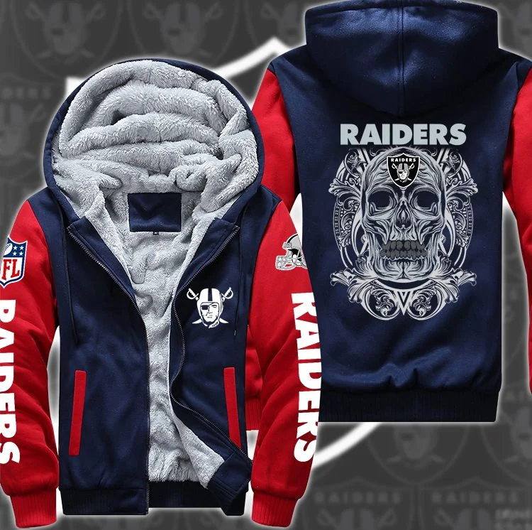 Las Vegas Raiders Fleece Hoodie QX71 - Image 3