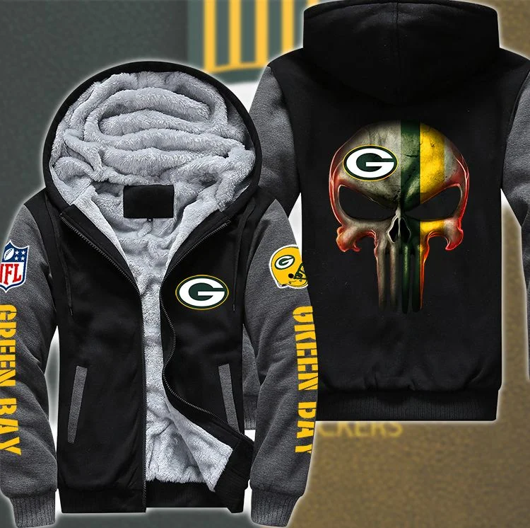 Green Bay Packers Fleece Hoodie CH22 - Image 4