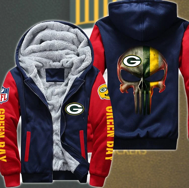 Green Bay Packers Fleece Hoodie CH22 - Image 3