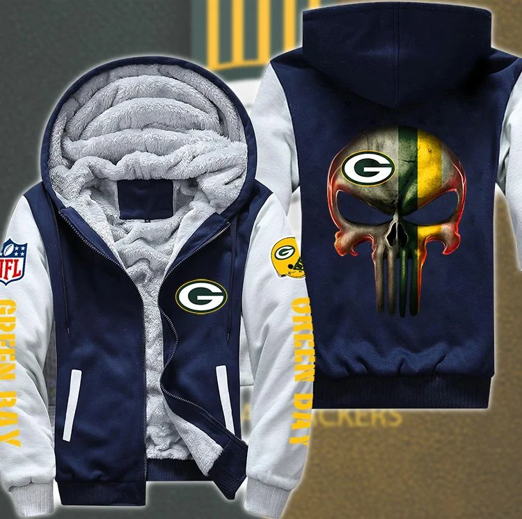 Green Bay Packers Fleece Hoodie CH22 - Image 2