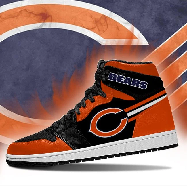 Chicago Bears Jordan Sneakers EG17 - Image 3