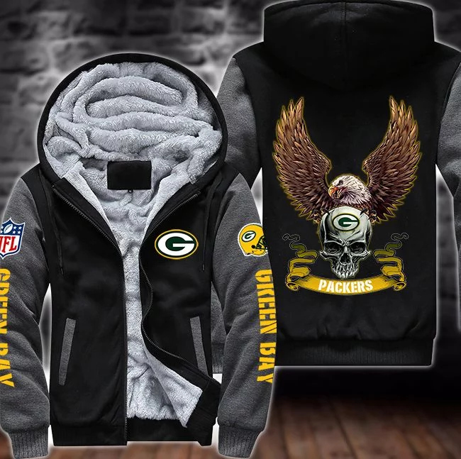 Green Bay Packers Fleece Hoodie VD57 - Image 3