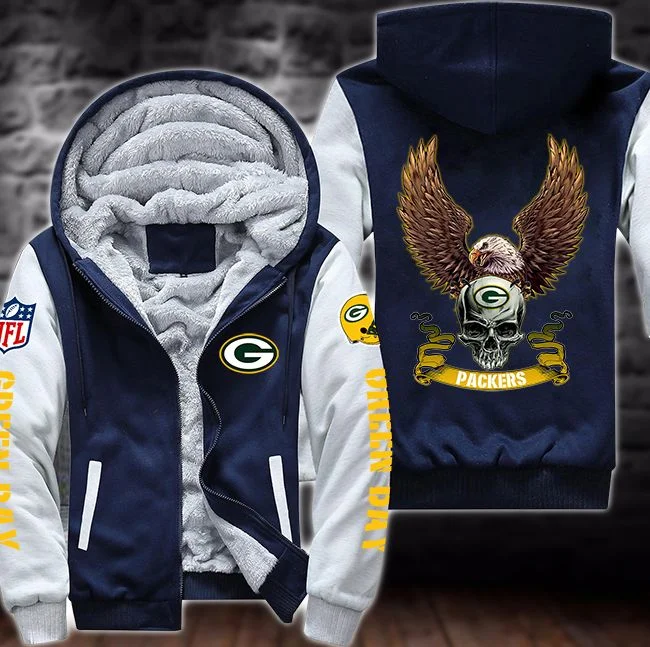 Green Bay Packers Fleece Hoodie VD57 - Image 2