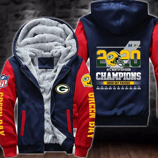 Green Bay Packers Fleece Hoodie GR64 - Image 2