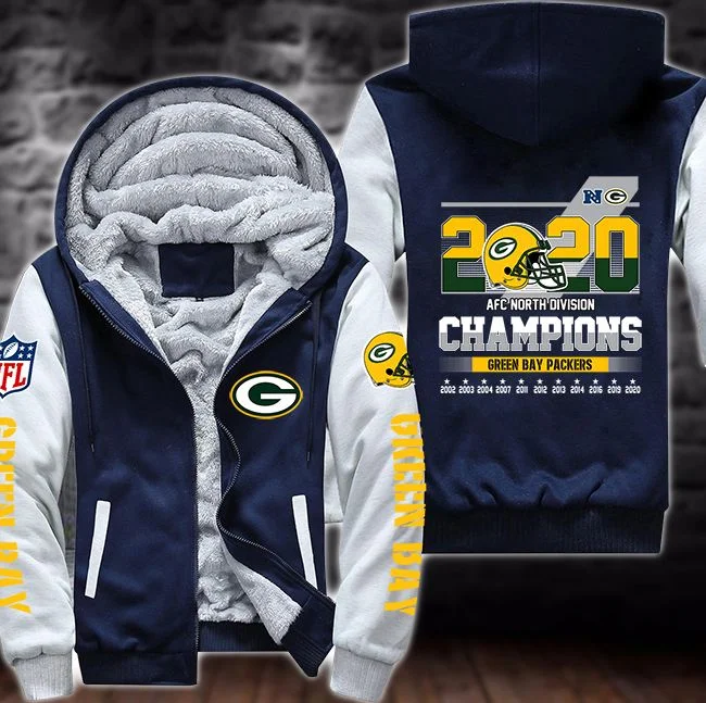 Green Bay Packers Fleece Hoodie GR64 - Image 3