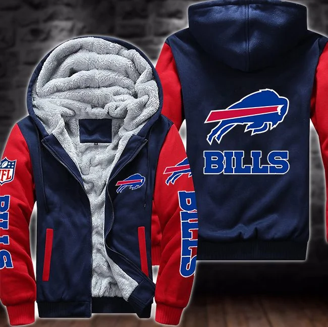 Buffalo Bills Fleece Hoodie HE54 - Image 2