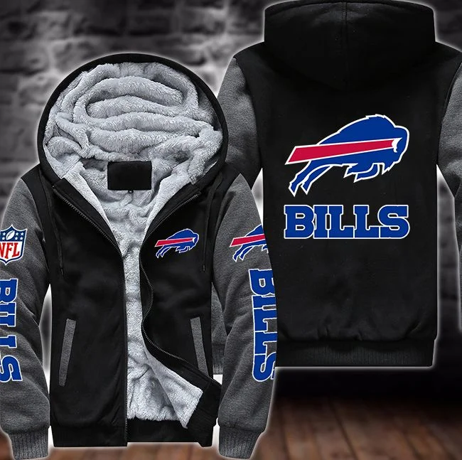 Buffalo Bills Fleece Hoodie HE54 - Image 3