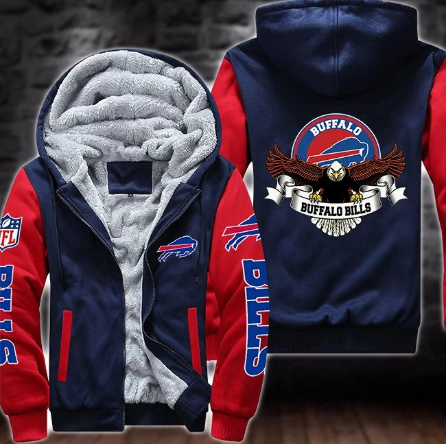 Buffalo Bills Fleece Hoodie HW97 - Image 2