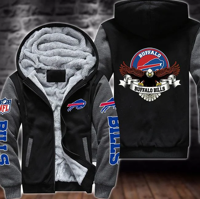 Buffalo Bills Fleece Hoodie HW97 - Image 4