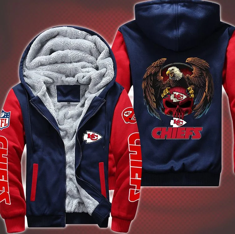 Kansas City Chiefs Fleece Hoodie QW27 - Image 2