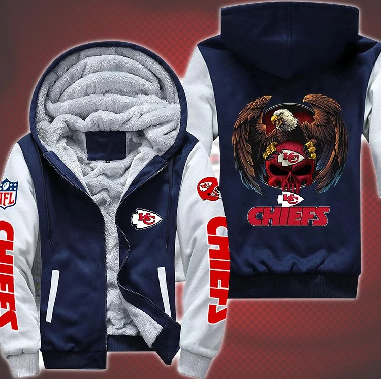 Kansas City Chiefs Fleece Hoodie QW27 - Image 4