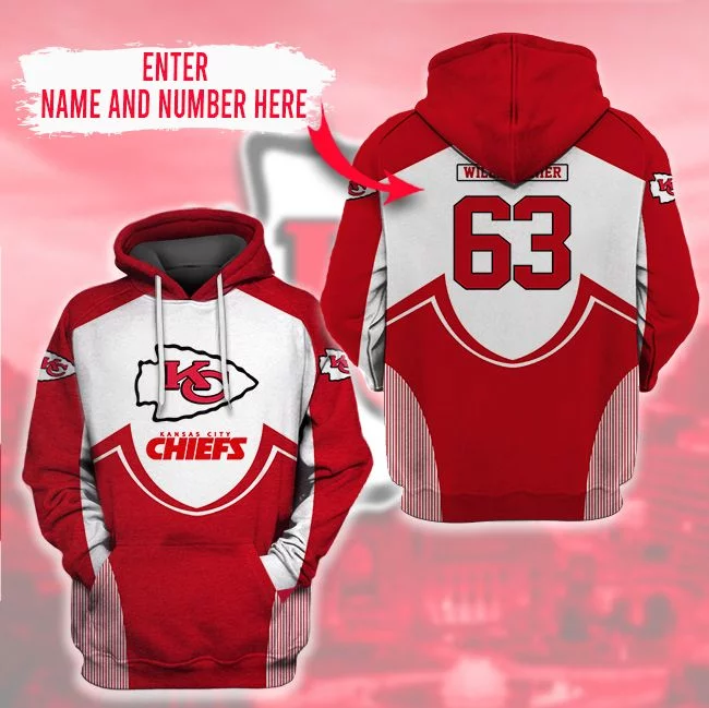 Custom Your Name Clothes Kansas City Chiefs ZG81