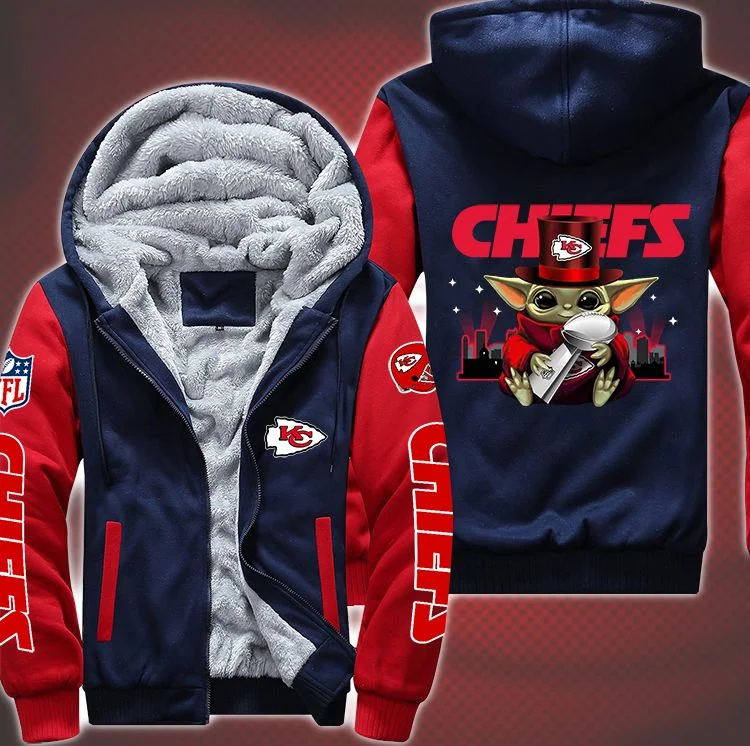 Kansas City Chiefs Fleece Hoodie HX23 - Image 4