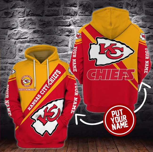 Custom Your Name Kansas City Chiefs Clothings QS91