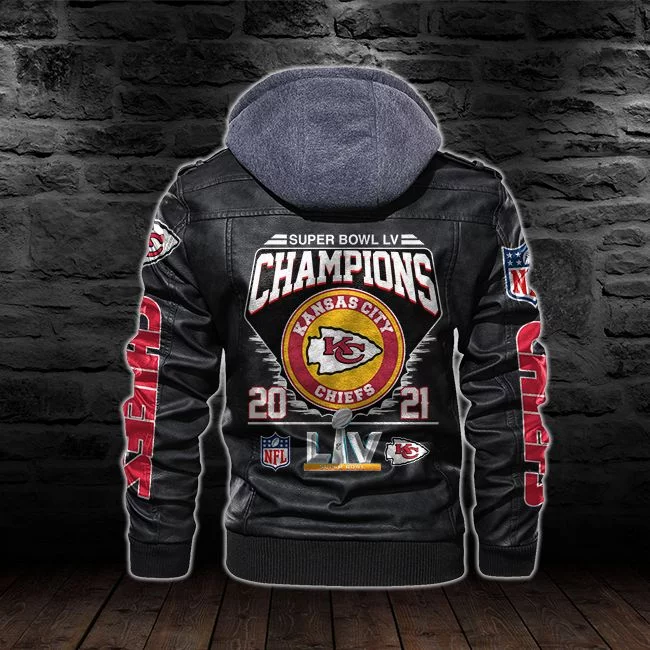 Kansas City Chiefs Leather Jacket HT89 - Image 3