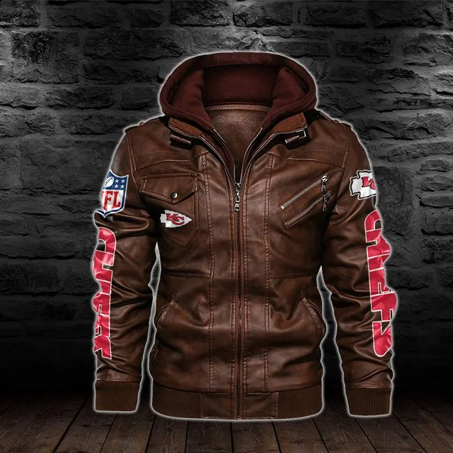 Kansas City Chiefs Leather Jacket WE67 - Image 2