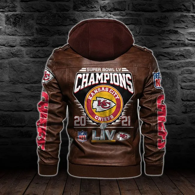 Kansas City Chiefs Leather Jacket WE67 - Image 3