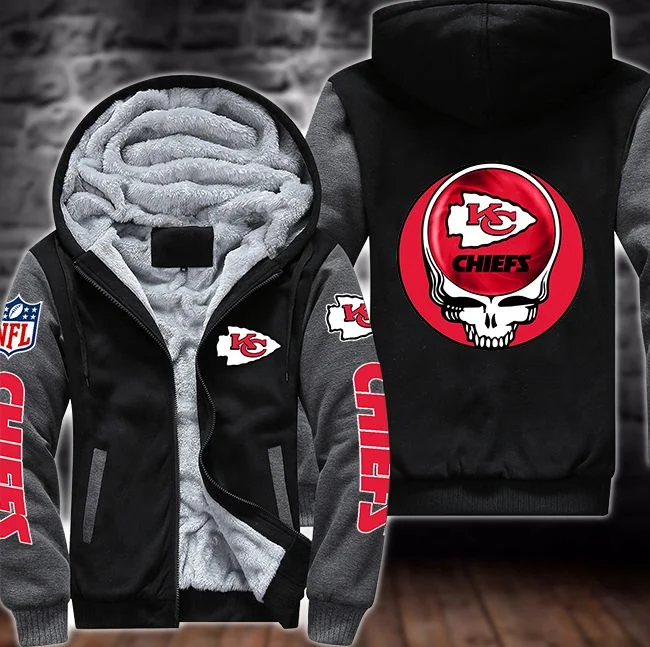 Kansas City Chiefs Fleece Hoodie WB35 - Image 3