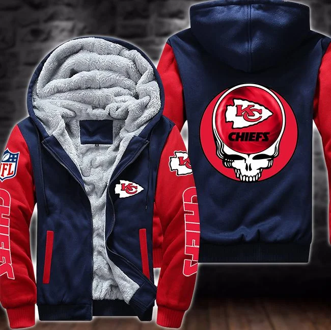 Kansas City Chiefs Fleece Hoodie WB35 - Image 4