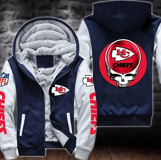 Kansas City Chiefs Fleece Hoodie WB35 - Image 2