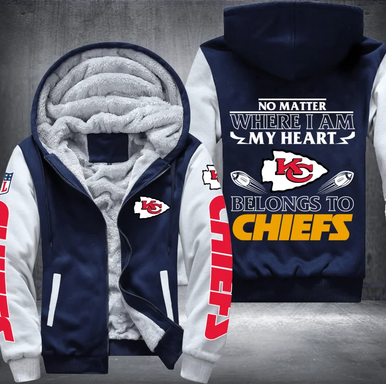 Kansas City Chiefs Fleece Hoodie KH28 - Image 4