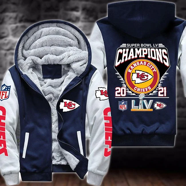 Kansas City Chiefs Fleece Hoodie XG52 - Image 2