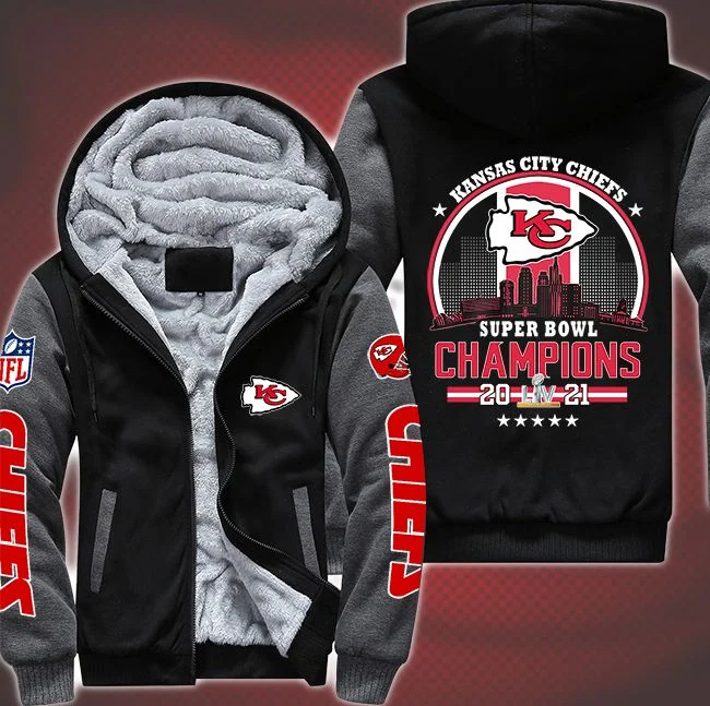 Kansas City Chiefs Fleece Hoodie QG99 - Image 2