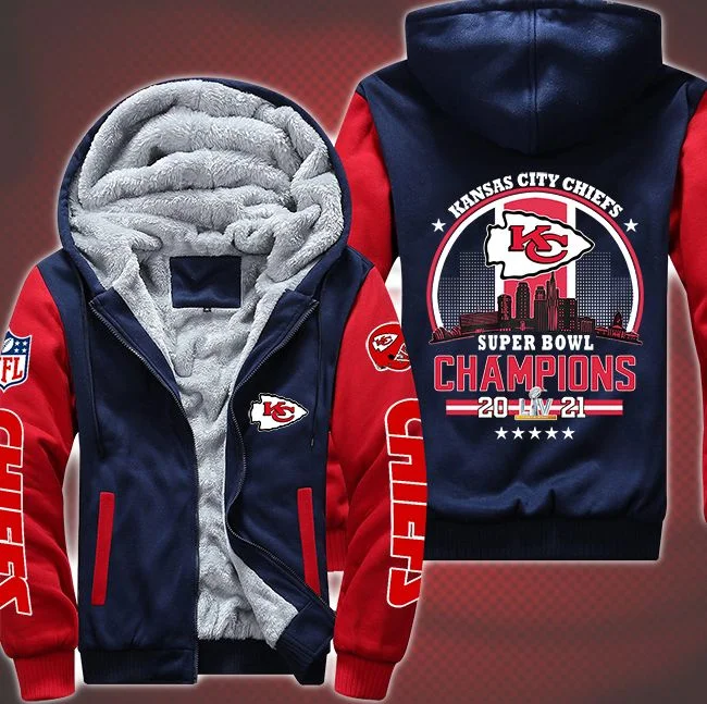 Kansas City Chiefs Fleece Hoodie QG99 - Image 4
