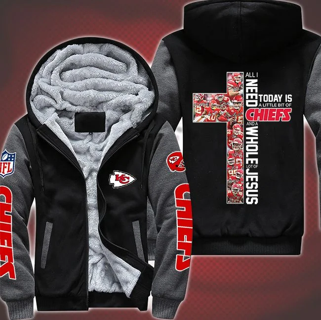 Kansas City Chiefs Fleece Hoodie JS25 - Image 2