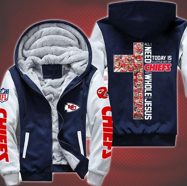 Kansas City Chiefs Fleece Hoodie JS25 - Image 4